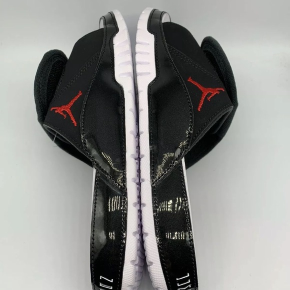 Air Jordan XI Bred Jumpman Hydro Slides Size 8-13 - Picture 6 of 6